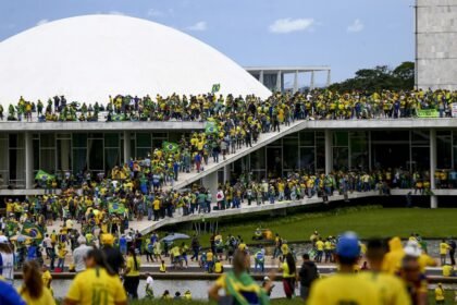 Atos golpistas de 8 de janeiro — Foto: Marcelo Camargo/Agência Brasil