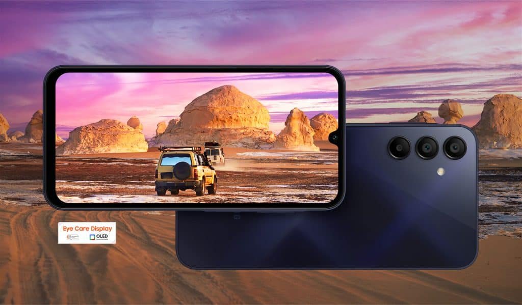 Tela do Smartphone Galaxy A15 é bom para uma experiência visual 