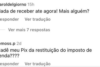 Clientes da Caixa Econômica Federal relatam problemas para receber restituição do IRPF 2024 — Foto: Reprodução/Instagram